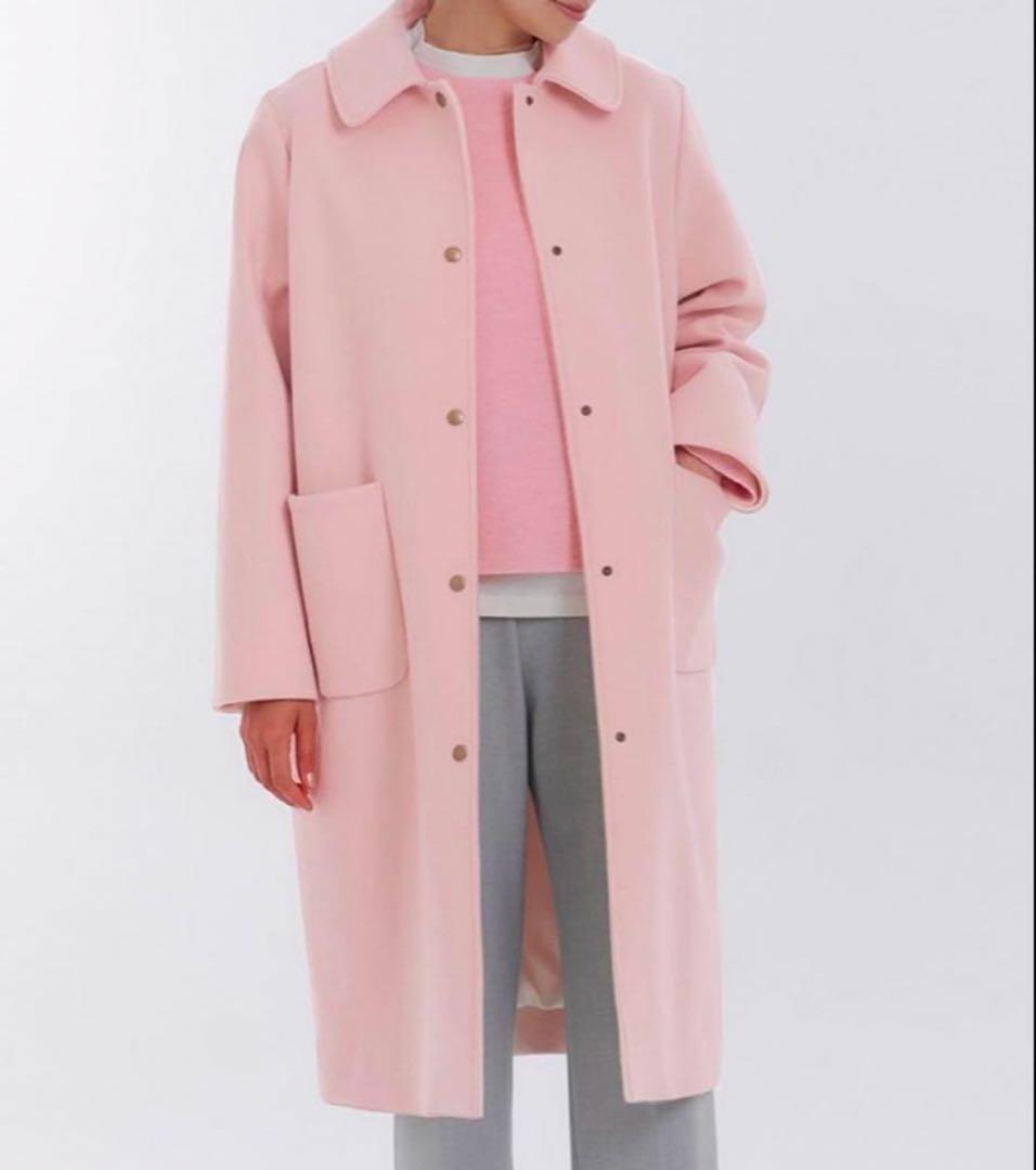 最終値下げ☆Yori ピンク バイカラーロングコート36