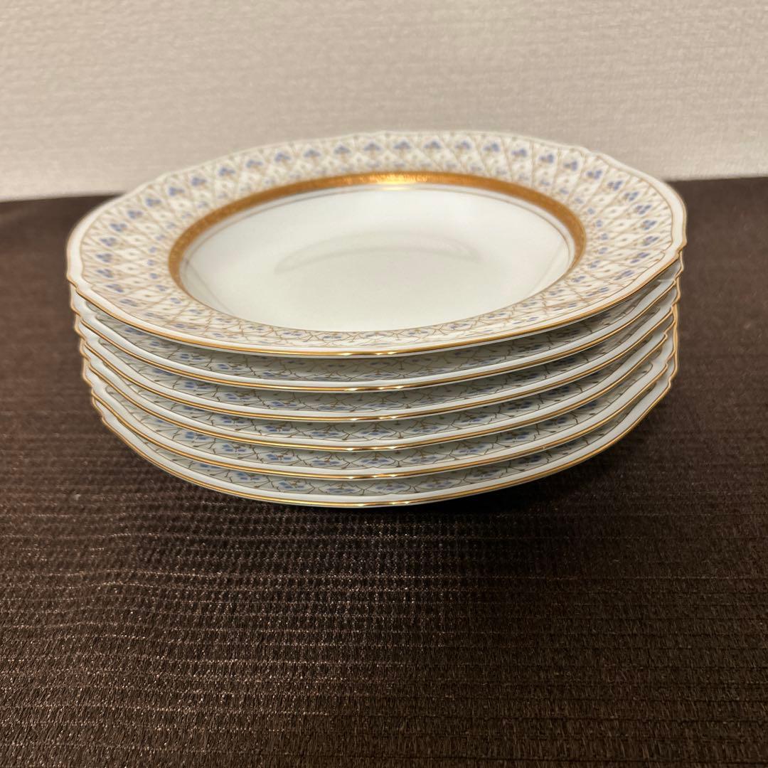 大倉陶園　スイートメモリー　スーププレート　ディナープレート　金彩金蝕
