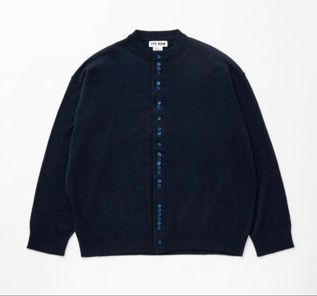 トップス TTT_msw Crew Neck Cardigan NAVY