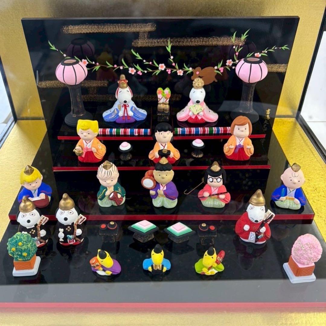 SNOOPY 吉徳大光 雛人形 ひな人形 ひな祭り お雛様 置物 陶器