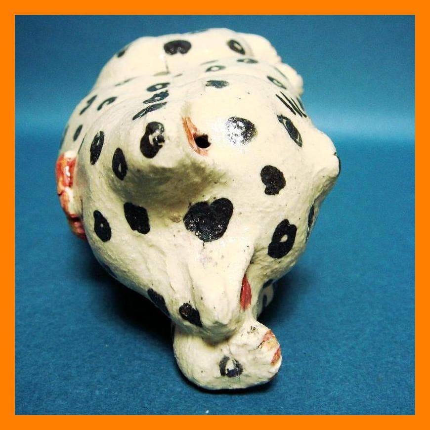 432『ユキヒョウ 招き猫』陶器　/骨董品 古美術 アンティーク 古玩