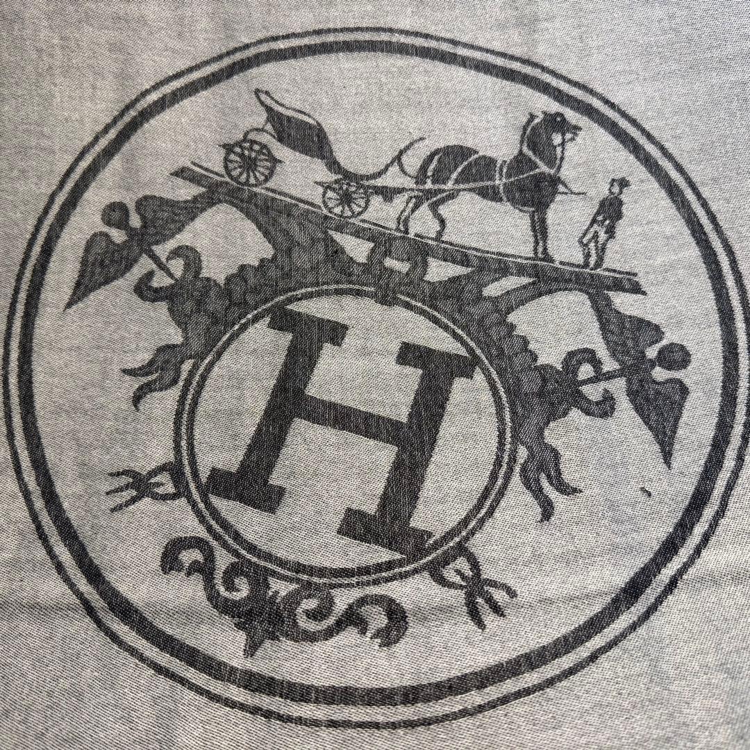 HERMES エルメス カシミア シルク ストール スカーフ 男女兼用