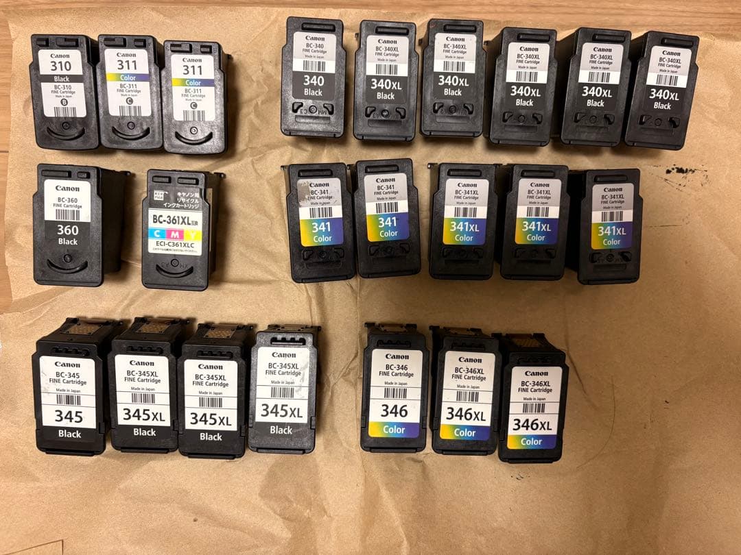 Canon 使用済みインクカートリッジ　まとめ売り