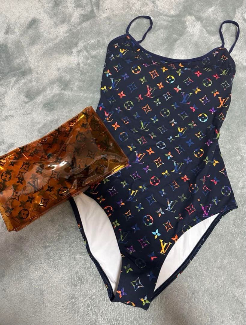 36 ルイヴィトン　水着　ビキニ　モノグラム　ワンピース　LV