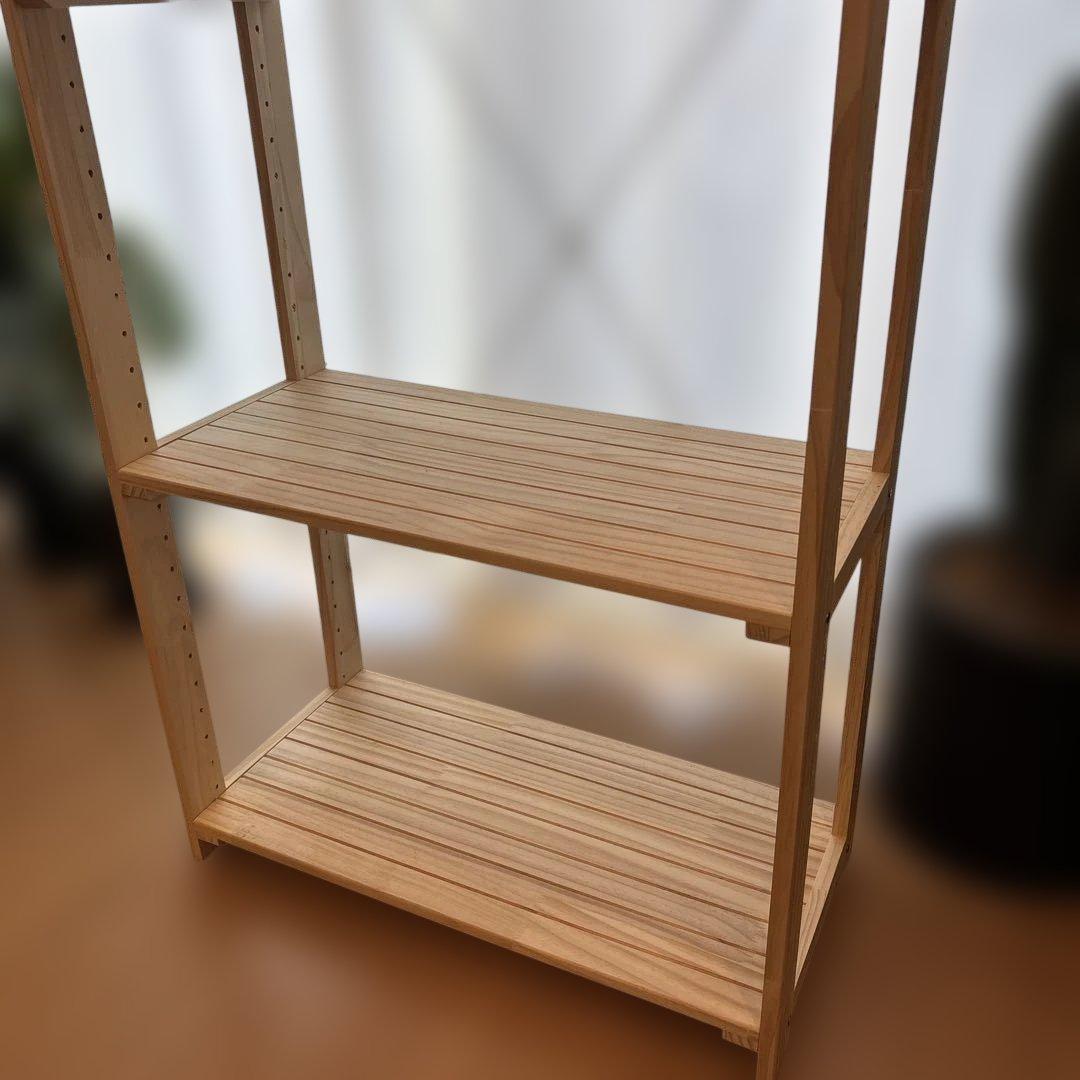 【美品】 無印良品 パイン材ユニットシェルフ 62（58）㎝幅