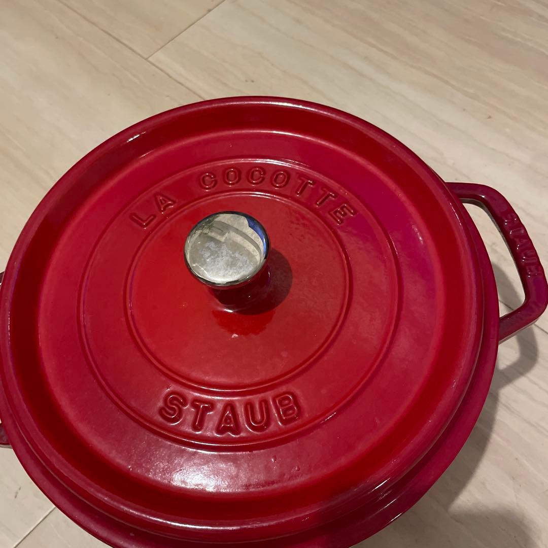 ま*こ様 STAUB LA COCOTTE 赤 両手鍋24