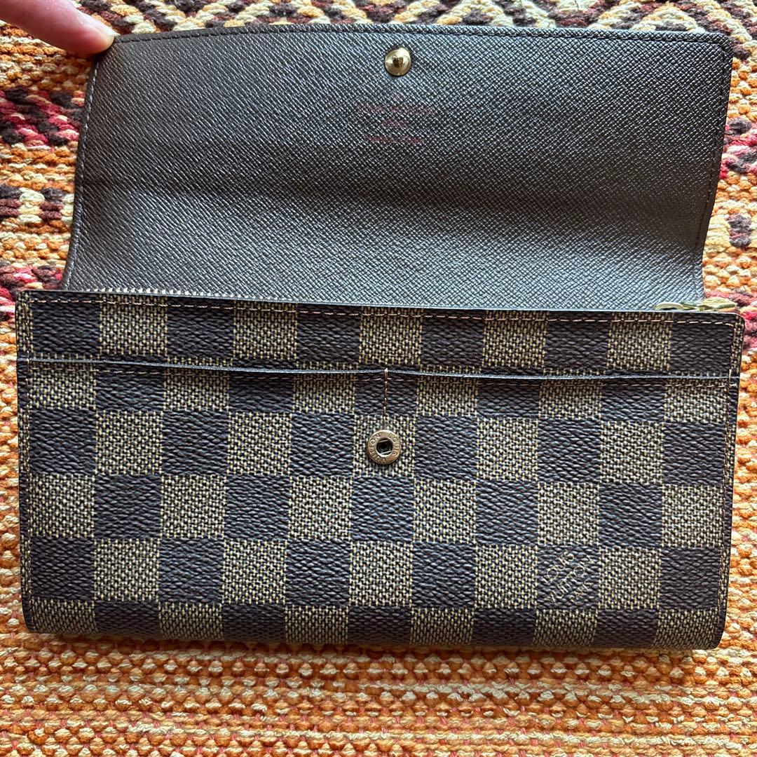 【新品未使用】LOUIS VUITTON ダミエ・エベヌ 長財布（箱付）