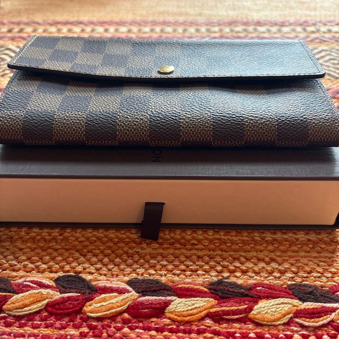 【新品未使用】LOUIS VUITTON ダミエ・エベヌ 長財布（箱付）