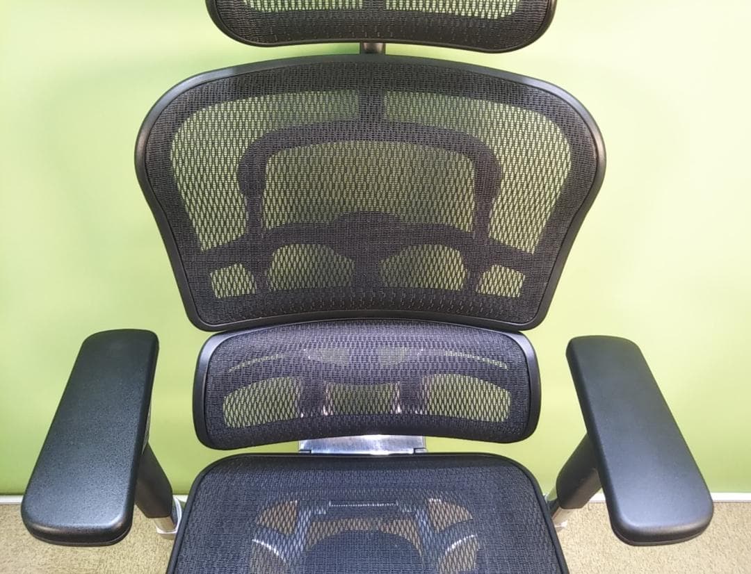 bh　エルゴヒューマン　プロ　ハイバック　アームパッド新品　ヘッドレスト後付け