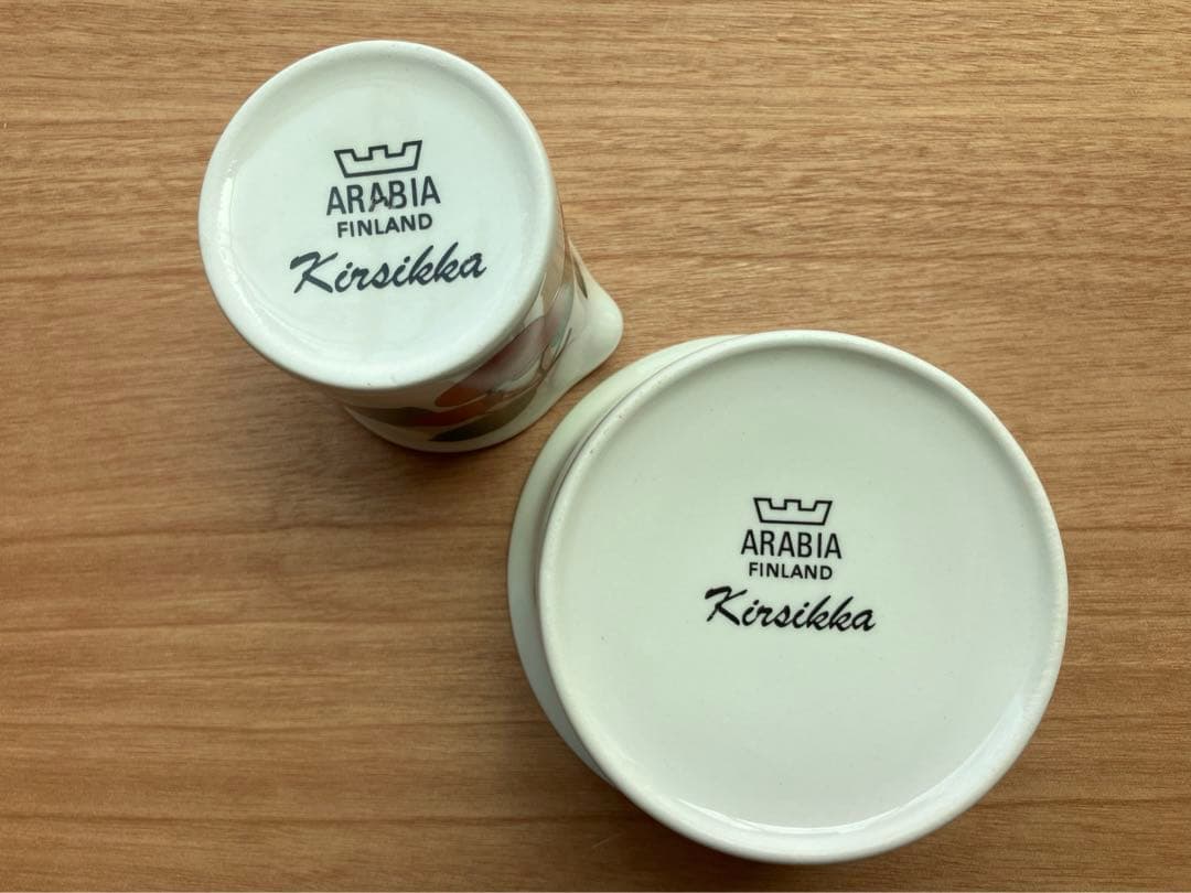 ARABIA Kirsikka アラビア　キルシッカ クリーマー&シュガーボウル