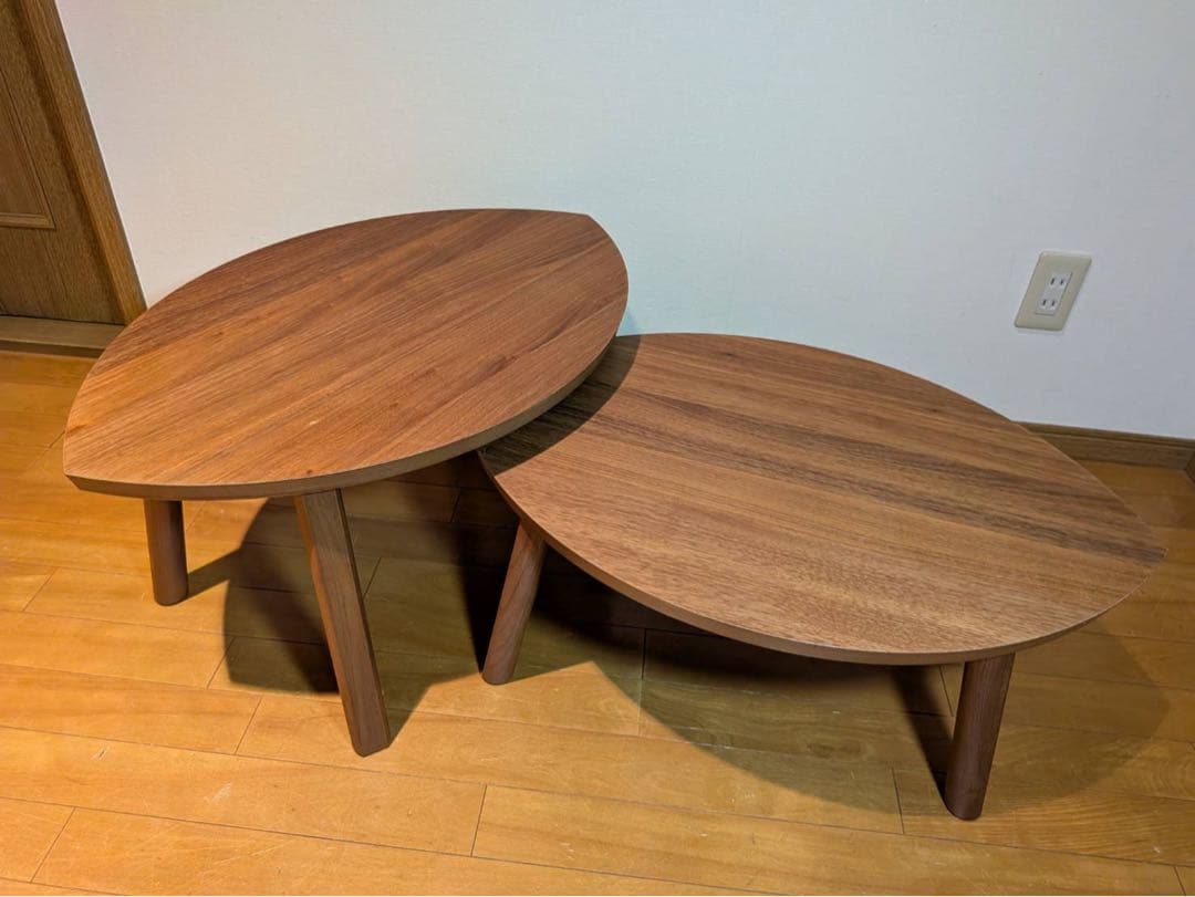 ■送料込■IKEA ストックホルム ネストテーブル ウォールナット 木製家具