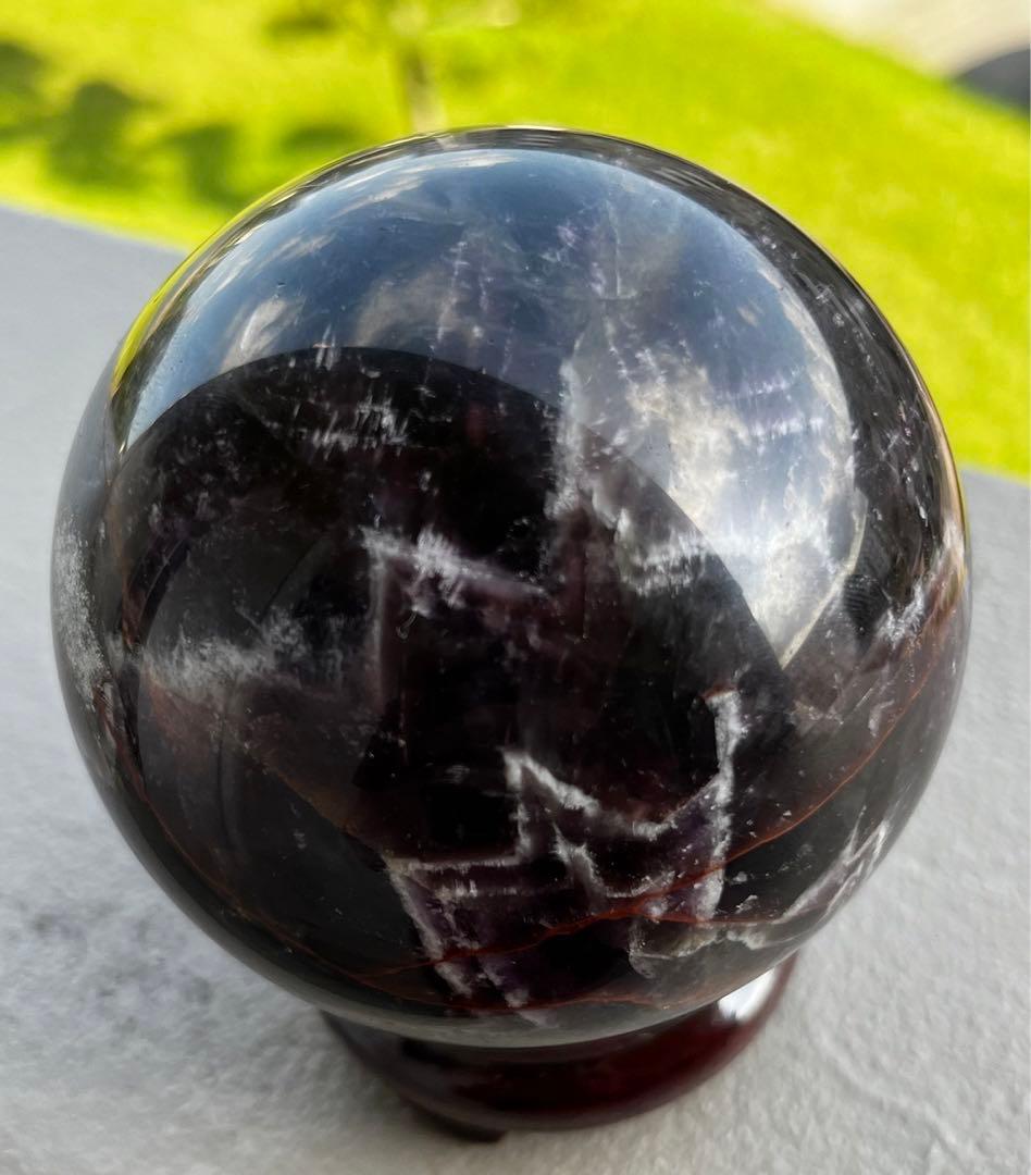 【hhkkさん取置】アメジスト丸玉 ウルグアイ産 9cm 982gスフィア天然石