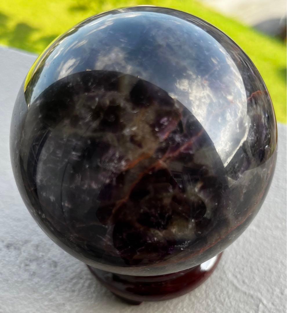 【hhkkさん取置】アメジスト丸玉 ウルグアイ産 9cm 982gスフィア天然石