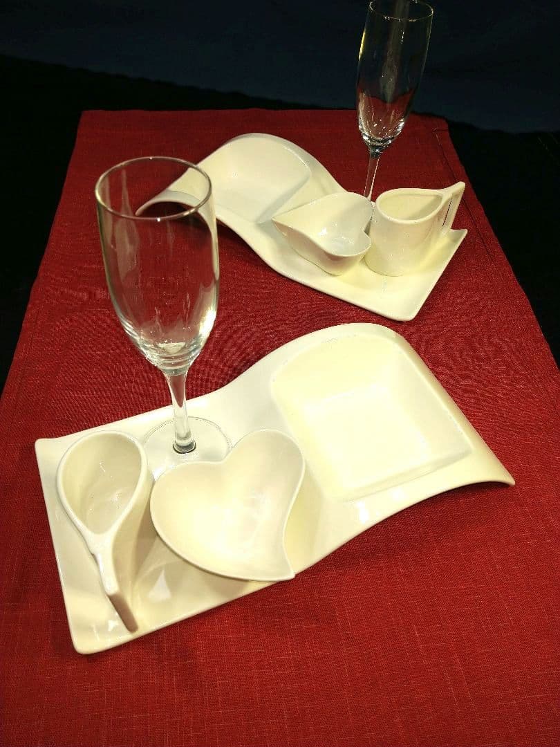 ♥ホテル・レストラン演出♥２ステージデザイン長皿♥最終値下げ１２皿♥バラ売り可能