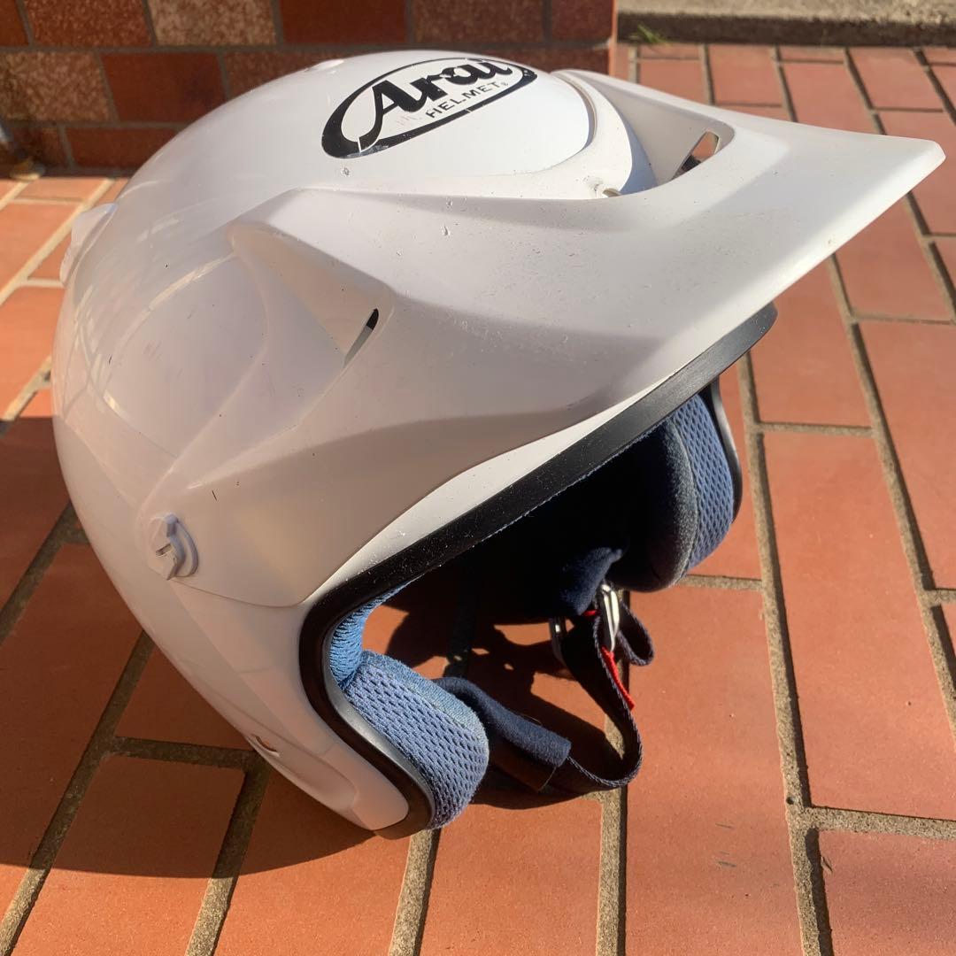 【格安】ARAI トライアルヘルメット　61〜62cm オフロード　ホワイト