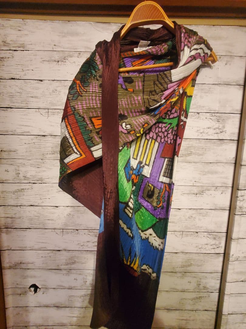 ISSEY MIYAKE プリーツプリーズ ケープ ストール