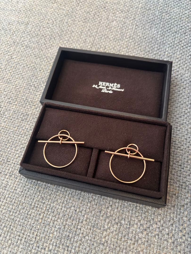 【新品未使用】HERMES エシャペPM ローズゴールド　箱保証書あり