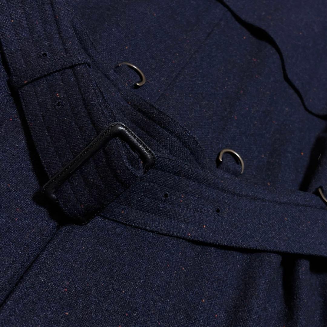 【極美品】アクアスキュータム　最高級トレンチコート　ネップ入り生地　英国製　38