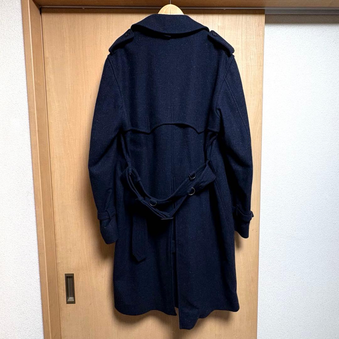 【極美品】アクアスキュータム　最高級トレンチコート　ネップ入り生地　英国製　38