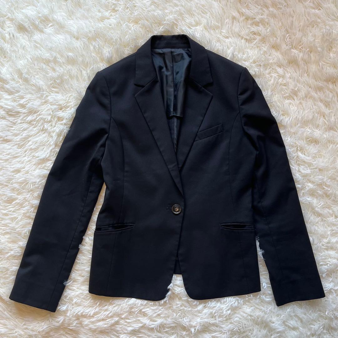 美品　グリーンレーベルリラクシング　黒　ビジネススーツ パンツスーツ上下40