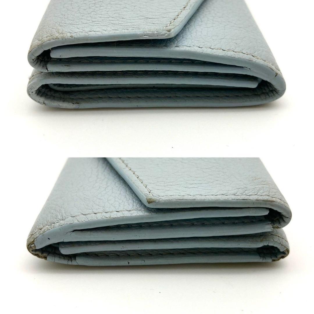 ルイヴィトン ポルトフォイユロックミニ カーフレザー 三つ折り財布 60827