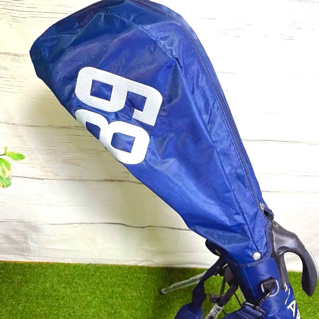 極美品 パーリーゲイツ キャディバッグ 軽量 セルフスタンド ゴルフクラブケース