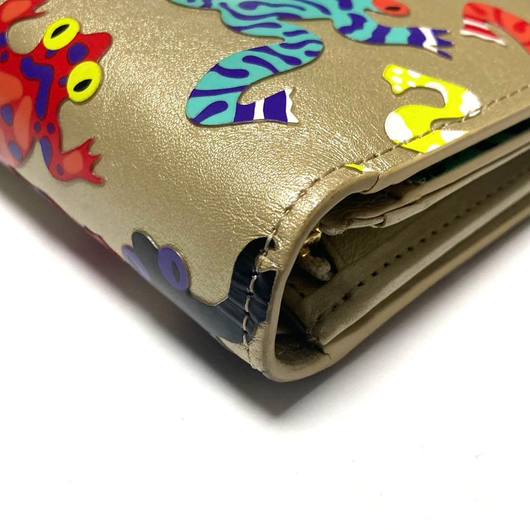 希少✦ヴィヴィアンウエストウッド 二つ折り財布 カエル FROGS ゴールド