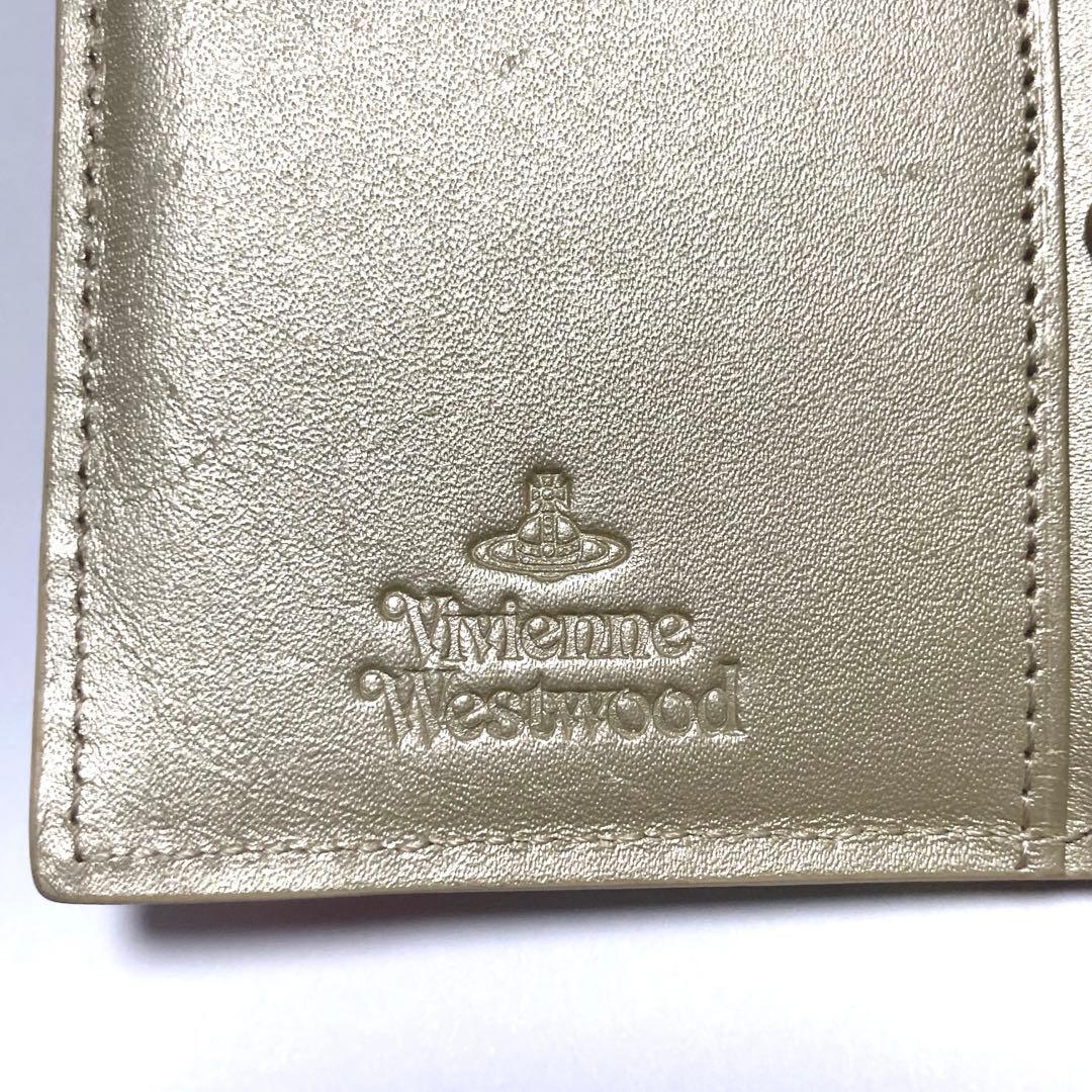 希少✦ヴィヴィアンウエストウッド 二つ折り財布 カエル FROGS ゴールド