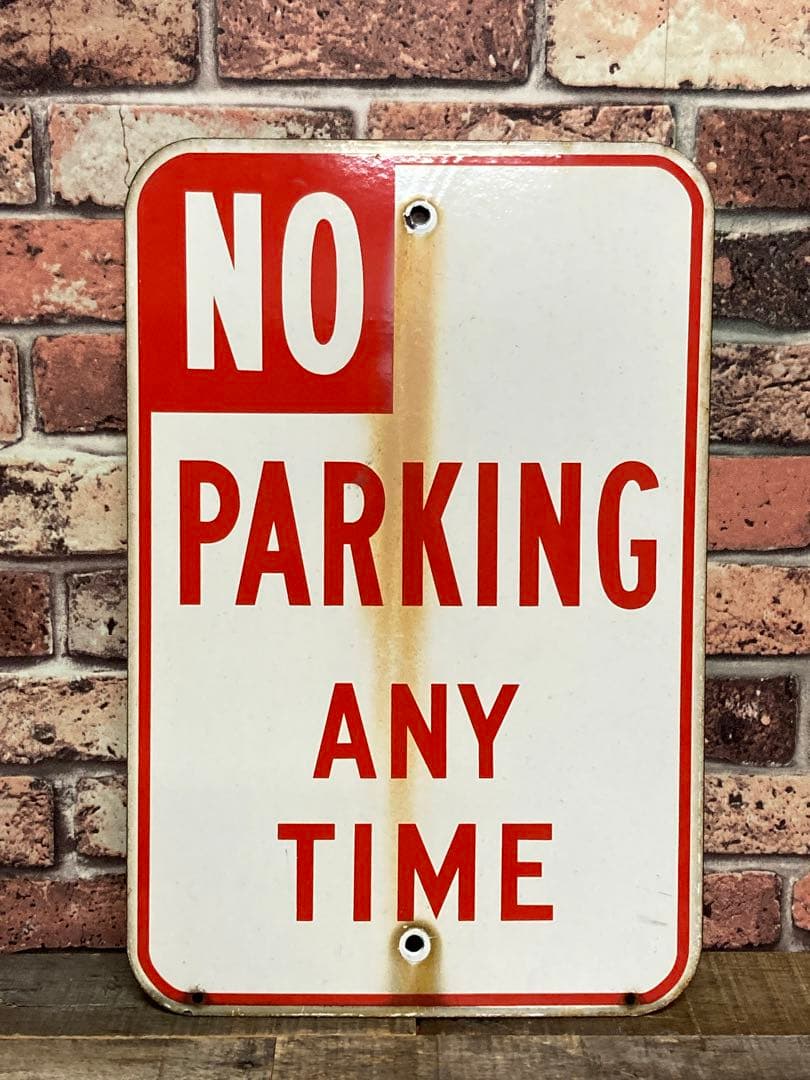 ヴィンテージ 看板 アメリカ NO PARKING