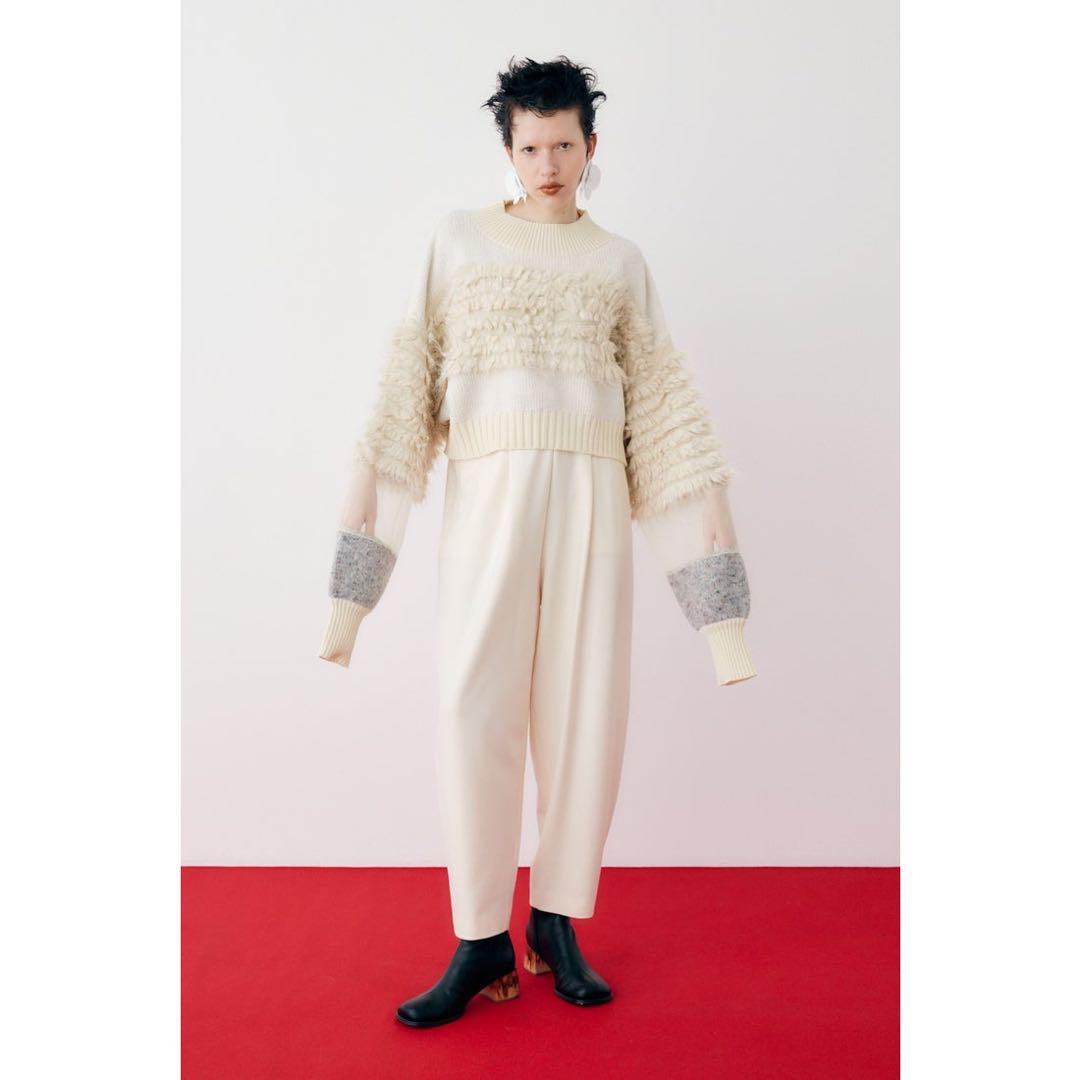 【新品タグ付き】HeRIN.CYE ヘリンドットサイ ショート丈 ニット 長袖