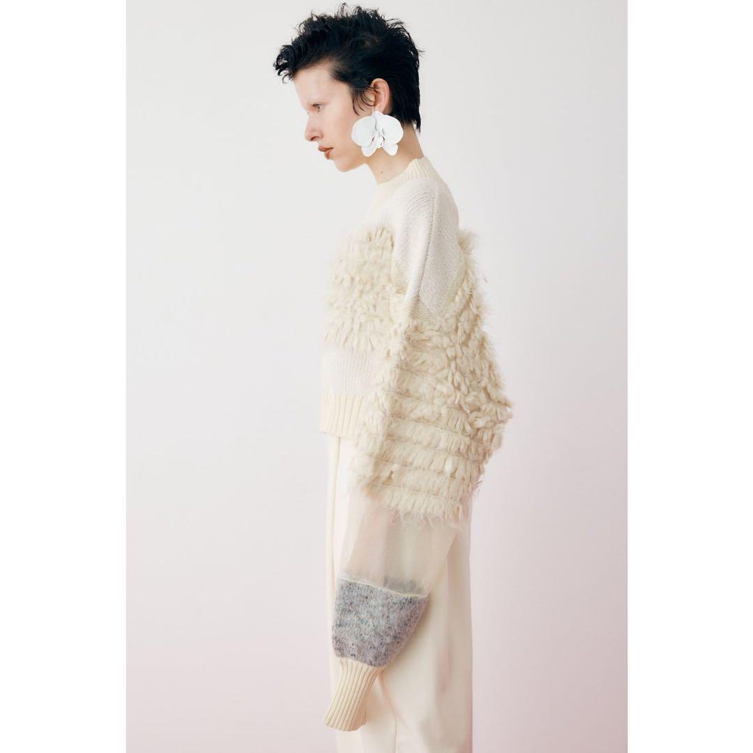 【新品タグ付き】HeRIN.CYE ヘリンドットサイ ショート丈 ニット 長袖