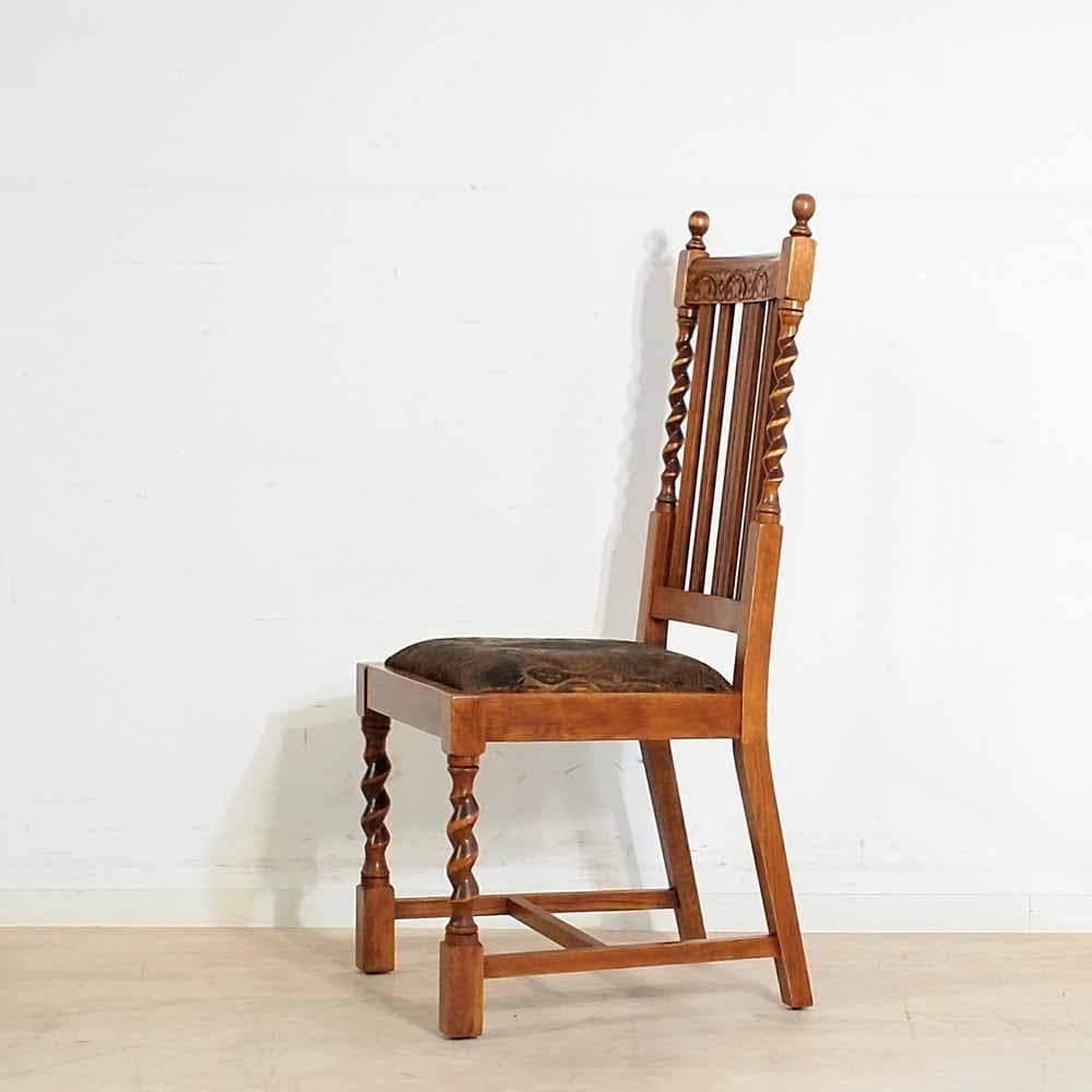 アンティークスタイル ツイストレッグ ダイニングチェア B ZR24348