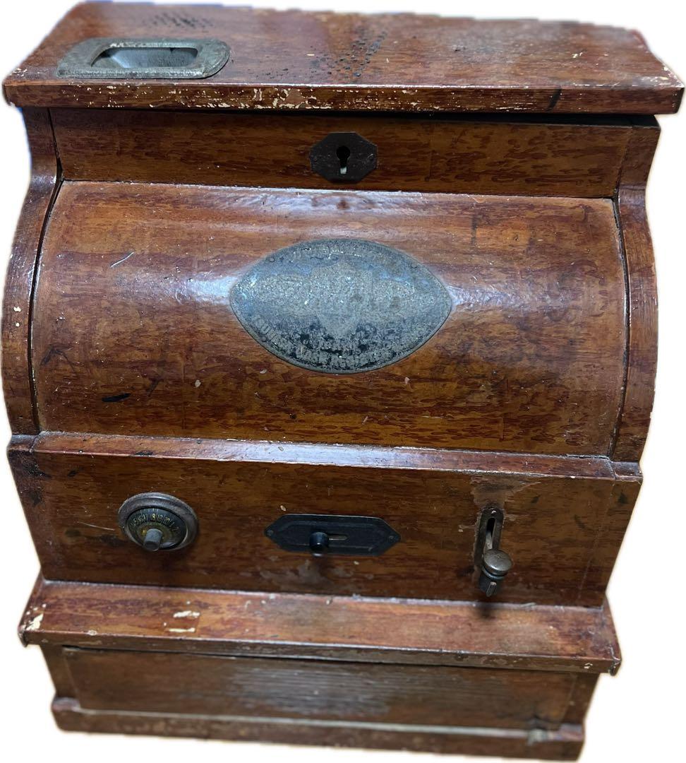 【希少】TSUBASA 木製レジスター昭和レトロアンティーク インテリア 現状品