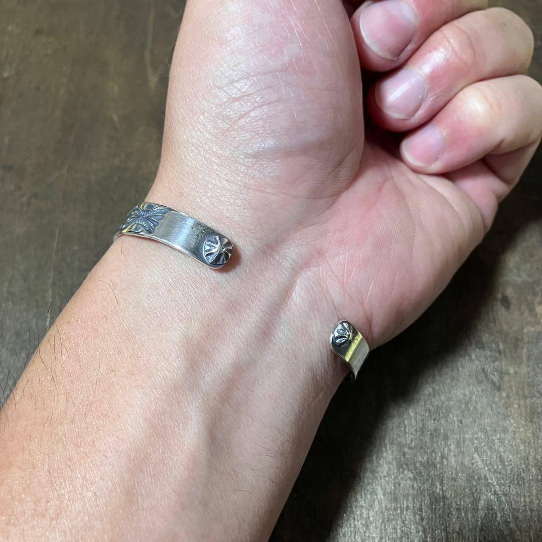 オーダー品　売約済み　ペルシャン　ターコイズ　シルバー　バングル　ブレスレット