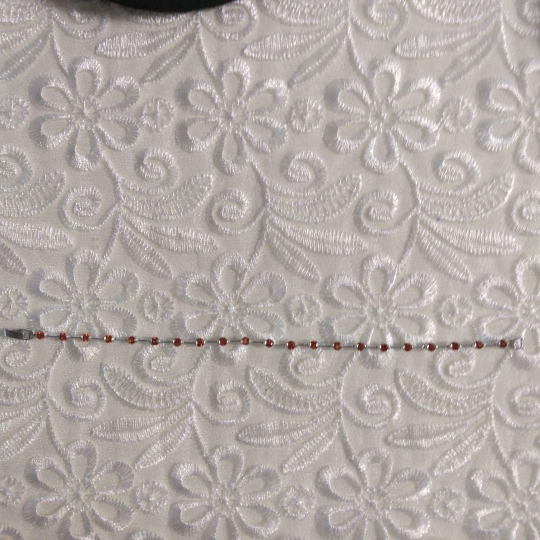 オレンジサファイアブレスレット