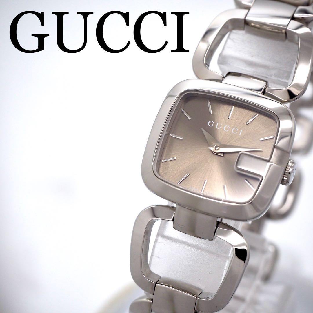 294【美品】GUCCI レディース 時計 125.5 Gコレクション スクエア