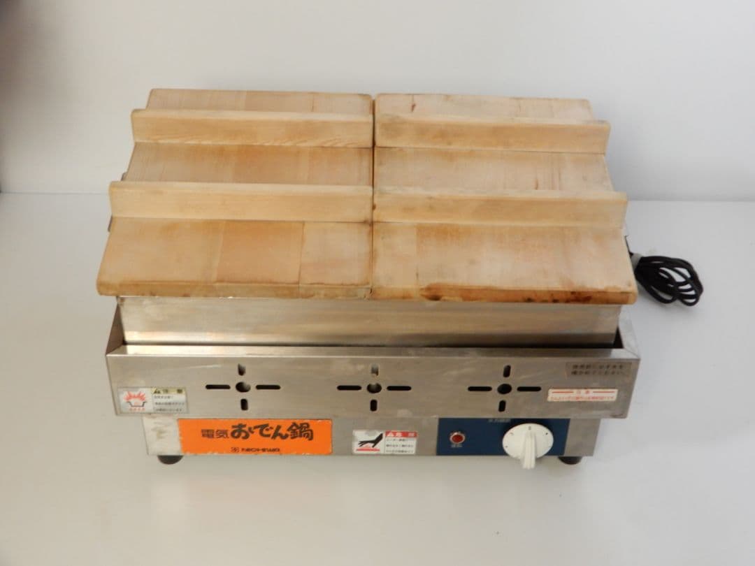 ニチワ 電気おでん鍋 EOK-6 ステンレス製 6仕切り