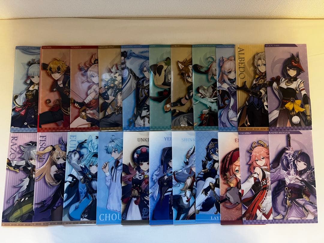 原神 GIGOコラボ チケットファイル チケットホルダー　セット　45枚