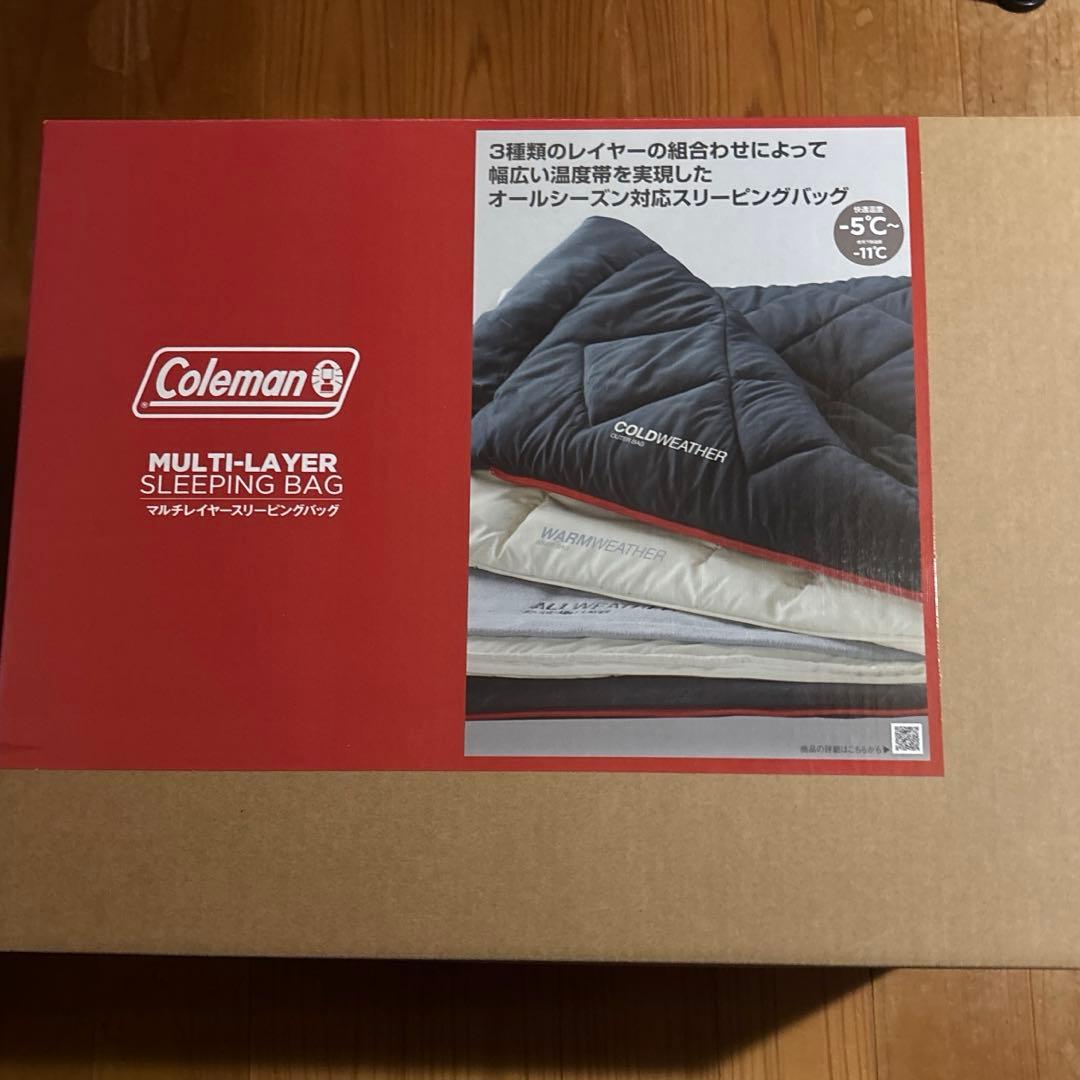 Coleman 開封済みマルチレイヤースリーピングバッグコールマン寝袋③