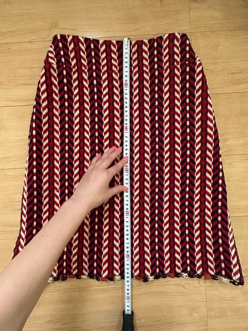美品/CHANEL/シャネル/スカート/ツイード/トリコロール/COCOモチーフ