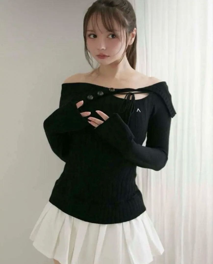 トップス andmary Isabel knit mini dress