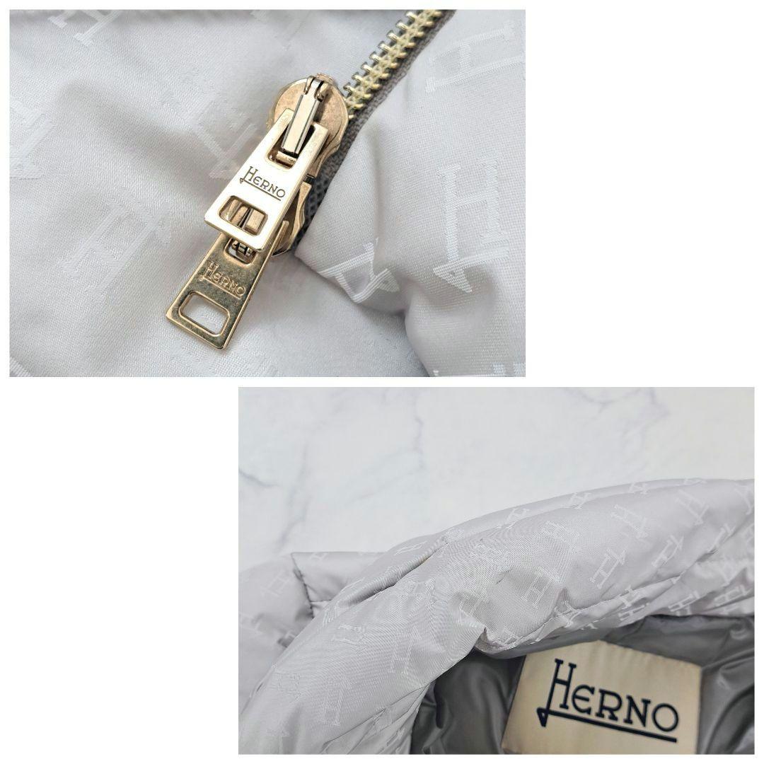 HERNO ヘルノ モノグラム 総柄 ロゴ 近年 ダウンジャケット 40