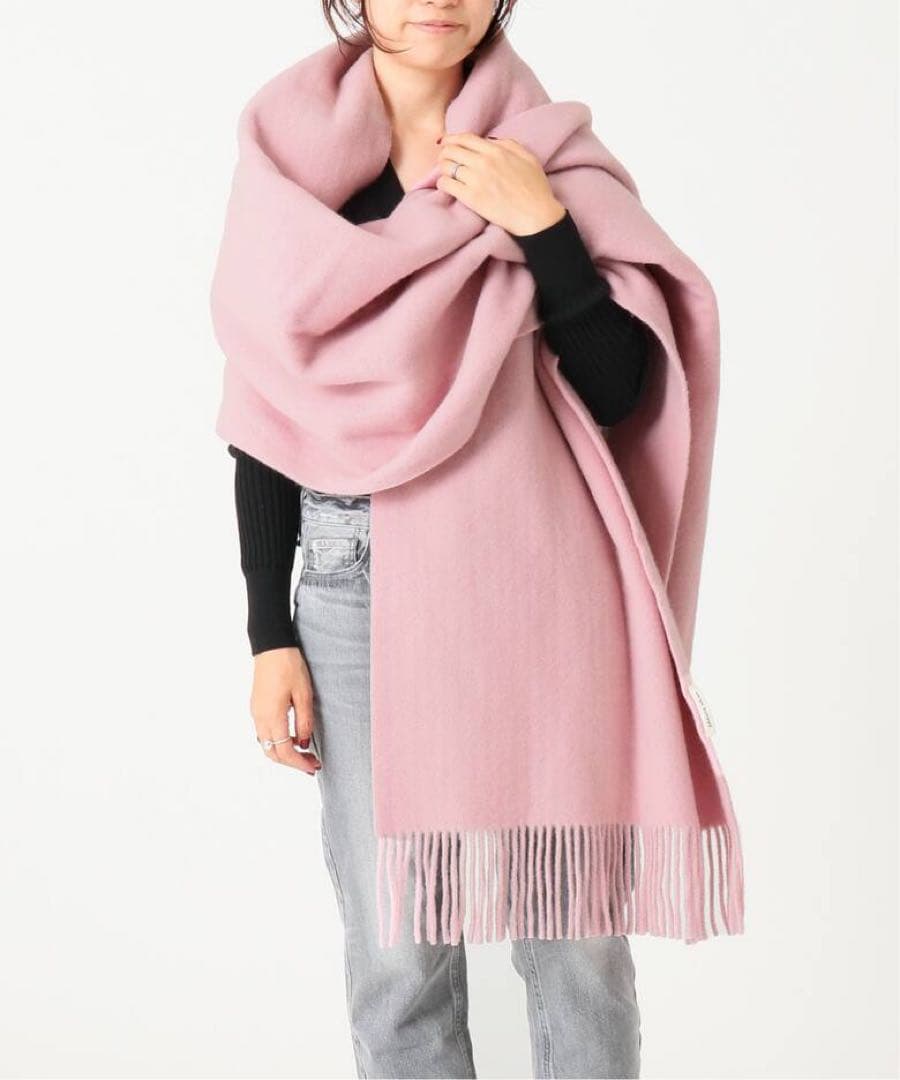 美品 アソースメレ EXファインラムスポンディッシュウールストール マフラー