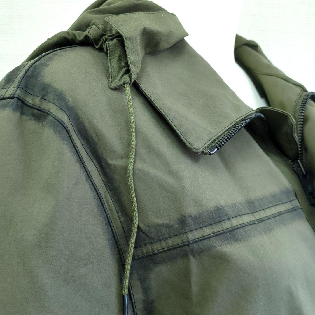 ルイヴィトン オイル フード付モノグラム柄 ミリタリージャケットカーキ 48