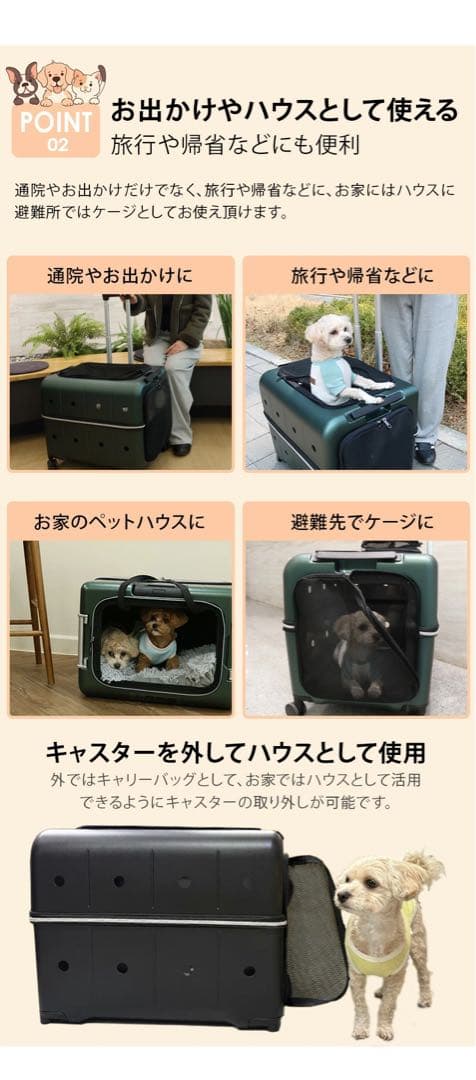新品・未使用retooペット キャリー バッグ かばん 15kg小型犬 中型犬