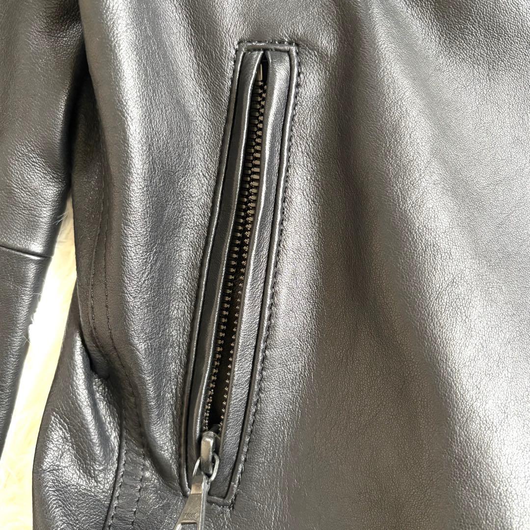 ♦︎未着用品♦︎セオリー　ライダースジャケット　ダブル　羊革　M(表記サイズS）