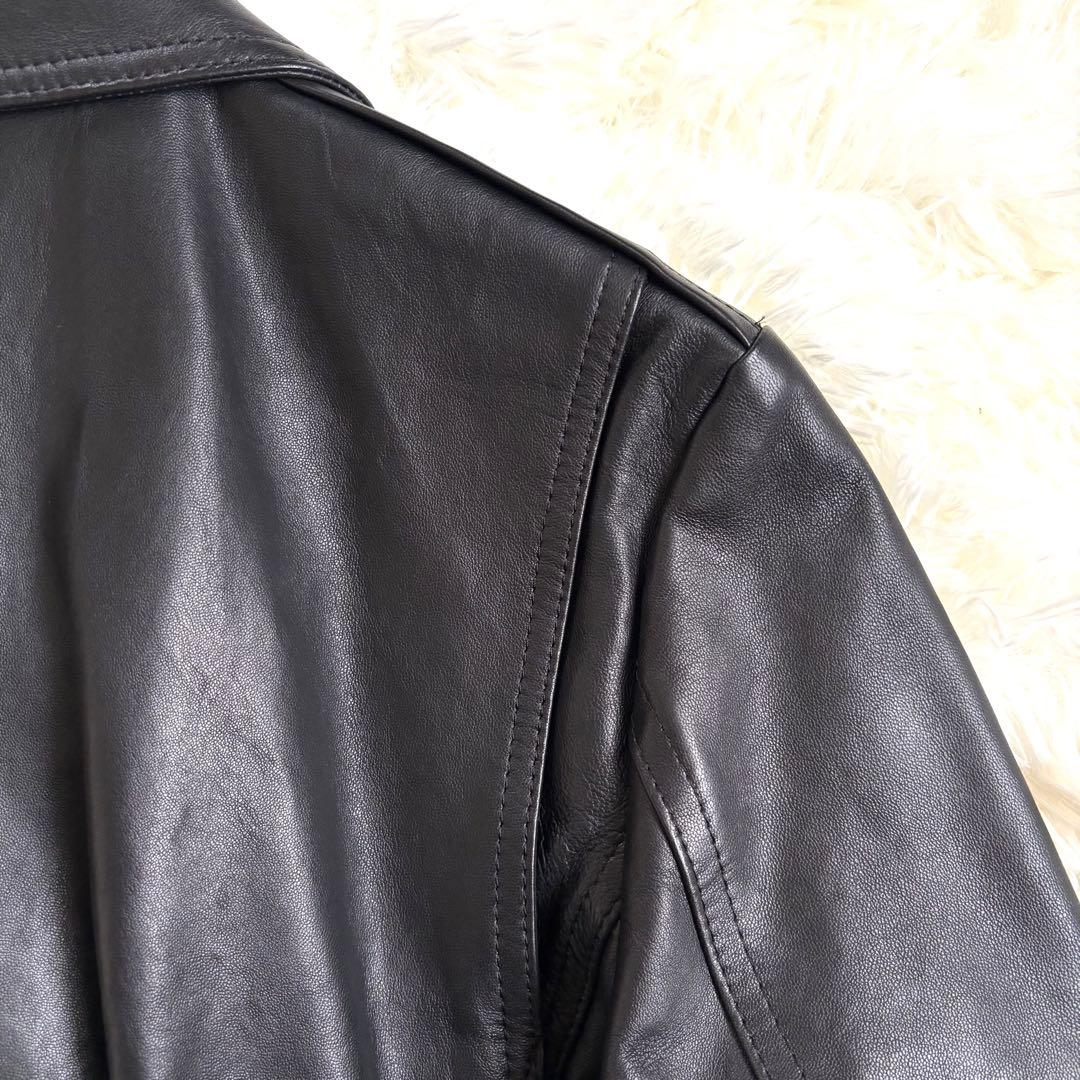 ♦︎未着用品♦︎セオリー　ライダースジャケット　ダブル　羊革　M(表記サイズS）