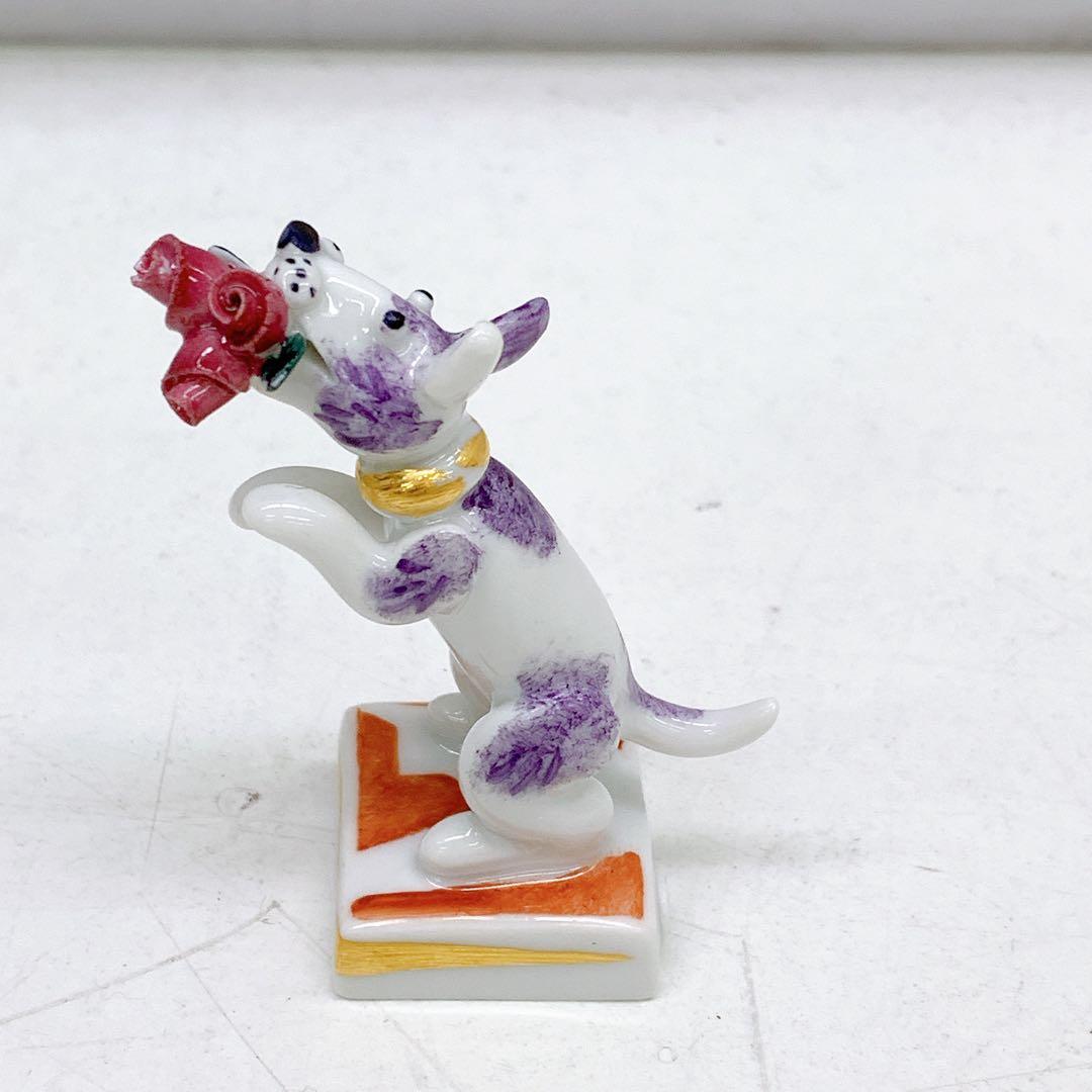 6AAM6 極美品 Meissen マイセン 干支シリーズ 犬 戌 イヌ