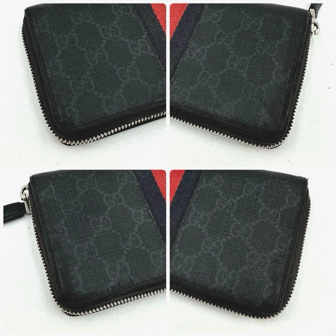 GUCCI グッチ ニューウェブ シェリーライン ラウンドファスナー 長財布