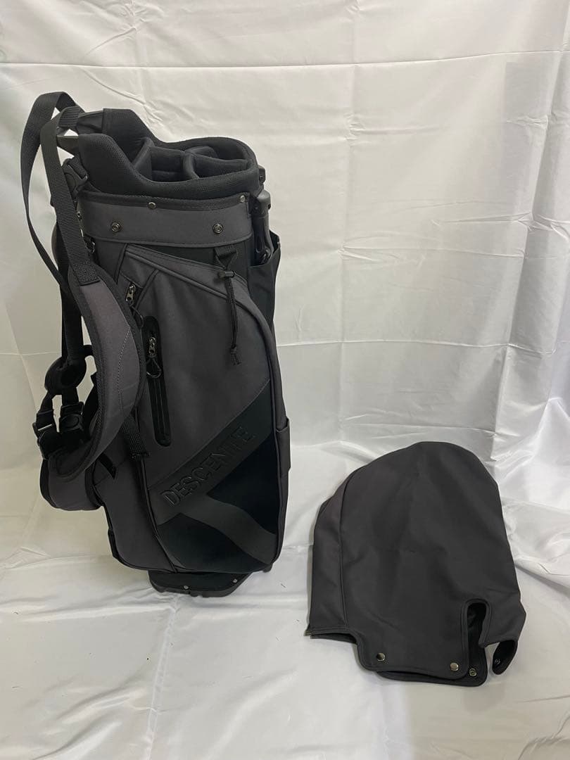 デサントゴルフ　スタンド式　キャディ バッグ　グレー×ブラック